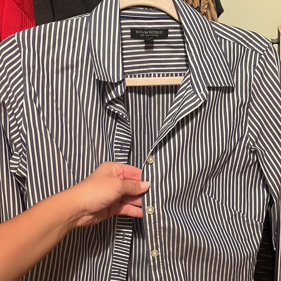 Striped button top - Picture 2 of 4